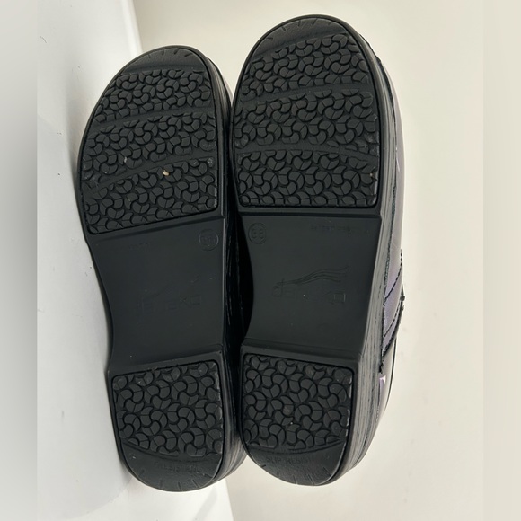 Dansko XP Patent Leather Clogs Teal Blue Size 5.5 - 6 US 36 EU - Picture 9 of 15